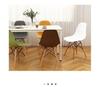 Nordic Modern Dining & Office Chair with Plastic Backrest - Simplistic Design for Home and Work.