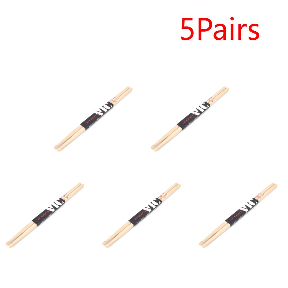 2-10xDrumsticks 5A/7A Drum Sticks Consistent Weight and Pitch Jazz Drum Sticks Classic Drum Sticks for Acoustic/Electronic Drums
