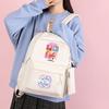 4Pcs/set Cartoon K-Pop Printed Backpack with Handbag Pencil Case for Teenager Student Boy Girl Schoolbag Bookbag Large Capacity Travel Bag Kid Gift