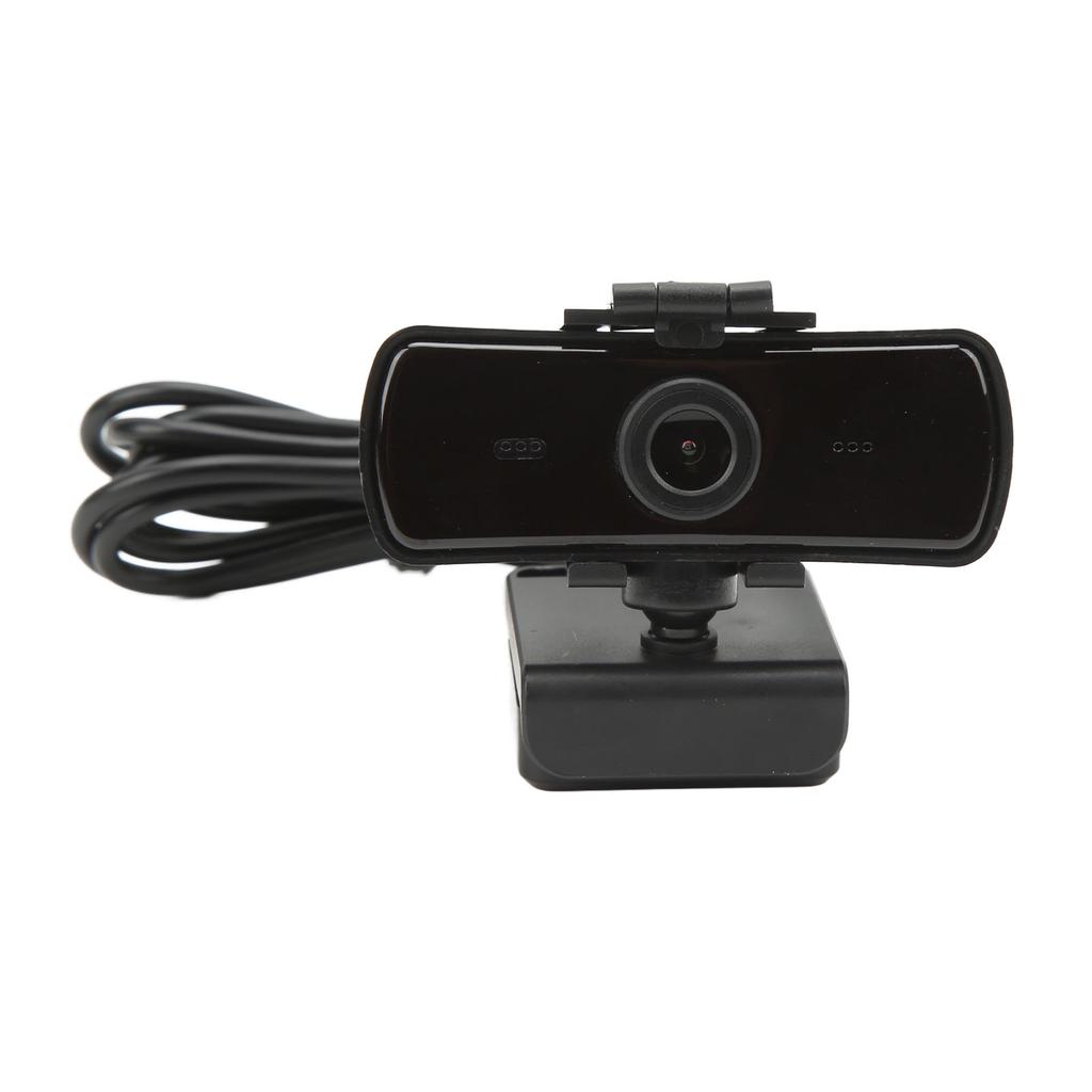 USB Computer Camera Drive Free Built In Microphone Lens Protection Cover With 2K HD Video Call