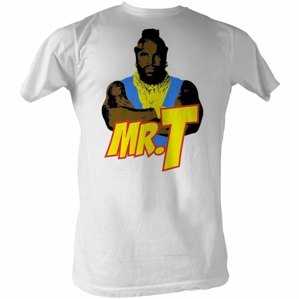 

Mr. T Cartoon T White T-Shirt 4XL