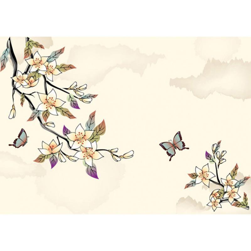 Framed Vector Plants & Flowers Ink Painting Poster with Free Shipping