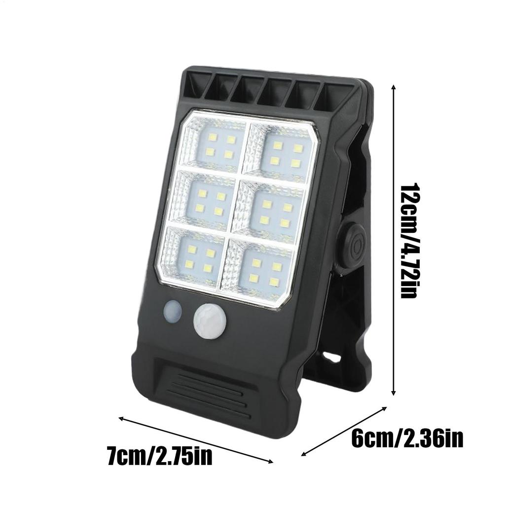 Clip On Solar Lights Smart Sensor Security Light 3 Modes Wall Lamp For Umbrella Gate Camping Pathway Deck Garden Garage Yard