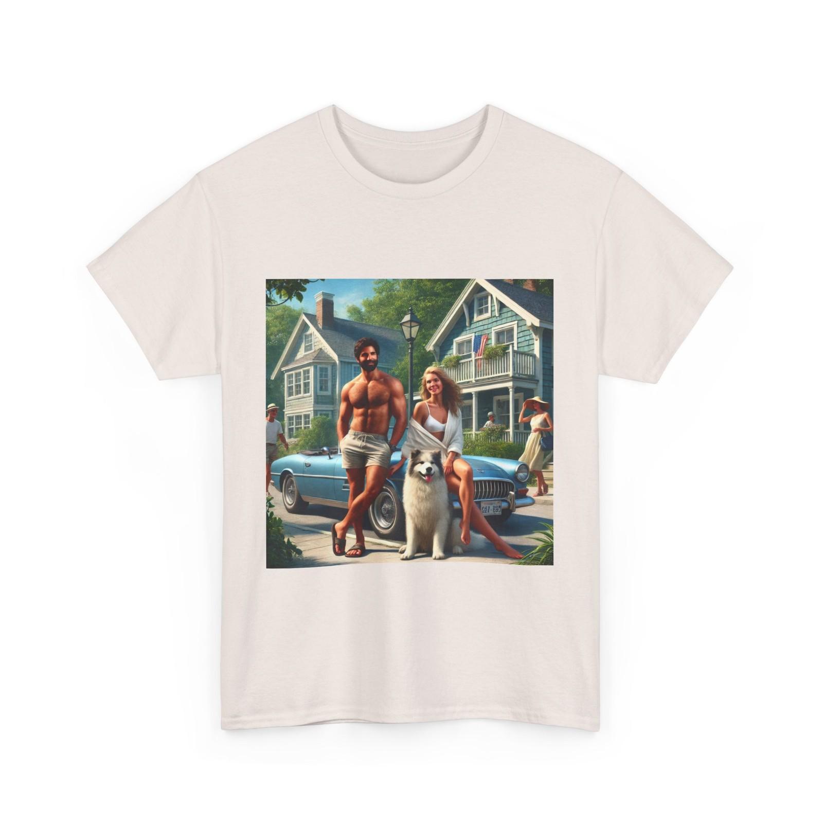 Retro Summer Vibes Unisex Heavy Cotton Tee, Vintage Beach Vacation Holiday Shirt 3XL