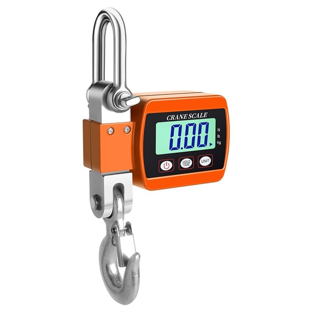 Balança Digital LCD 500kg Portátil Mini Balança de Gancho Industrial para Serviço Pesado Peso Eletrônica