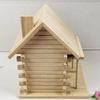 Outdoor Decoration Wood Birds Nest Box DIY Parrot Cockatiels Swallows Nest Outdoors Roof Wooden Bird House Hanging Bird Cage