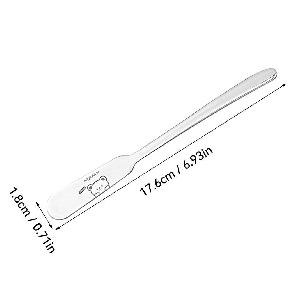 2/4pcs Cute 304 Stainless Steel Butter Knife Bread Toast Jam Spatula Spreader Long Handle Cheese Cutter Kitchen Tools