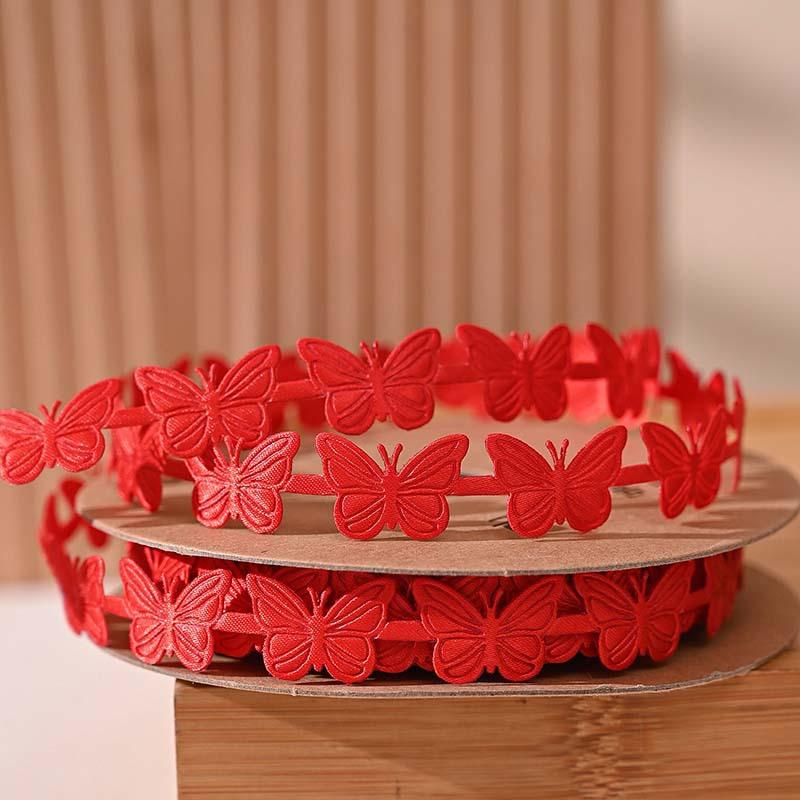 WTEMPO Butterfly Flower Packaging Ribbons Clothing Accessories Holiday Decorations Gift Boxes Ribbons Handmade DIY Ribbons 2pcs