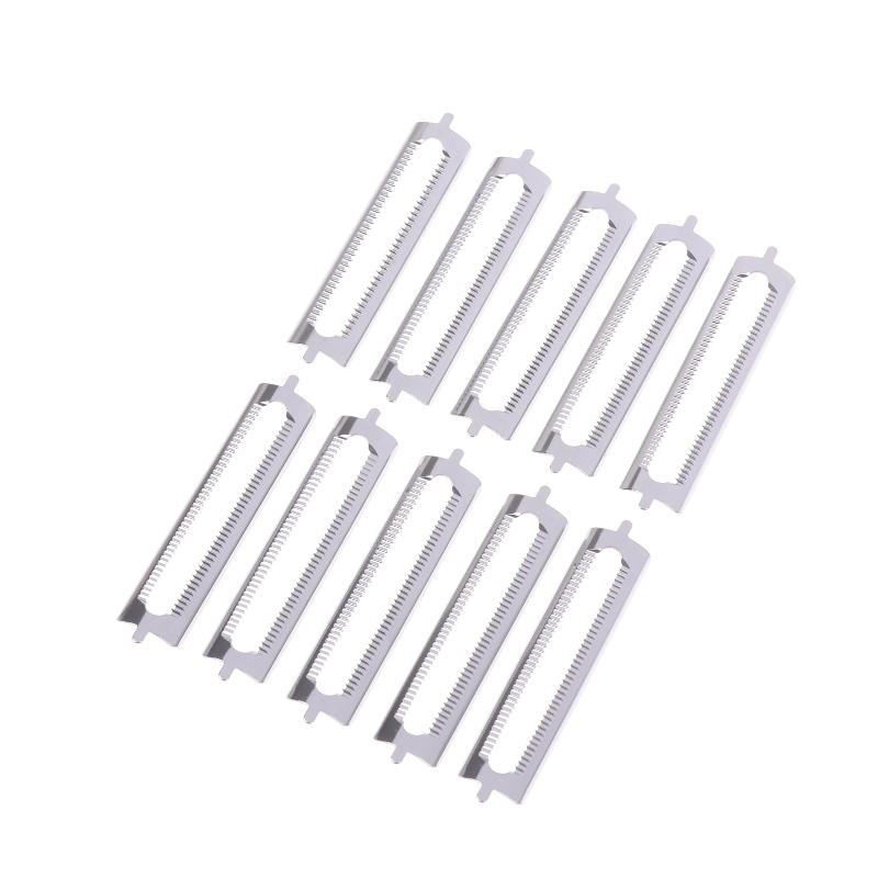 10 st Rostfritt Stål Skalare Blad Ersättning Dubbel Skalare Sparisskalare Multifunktionella Skalverktyg Köksredskap