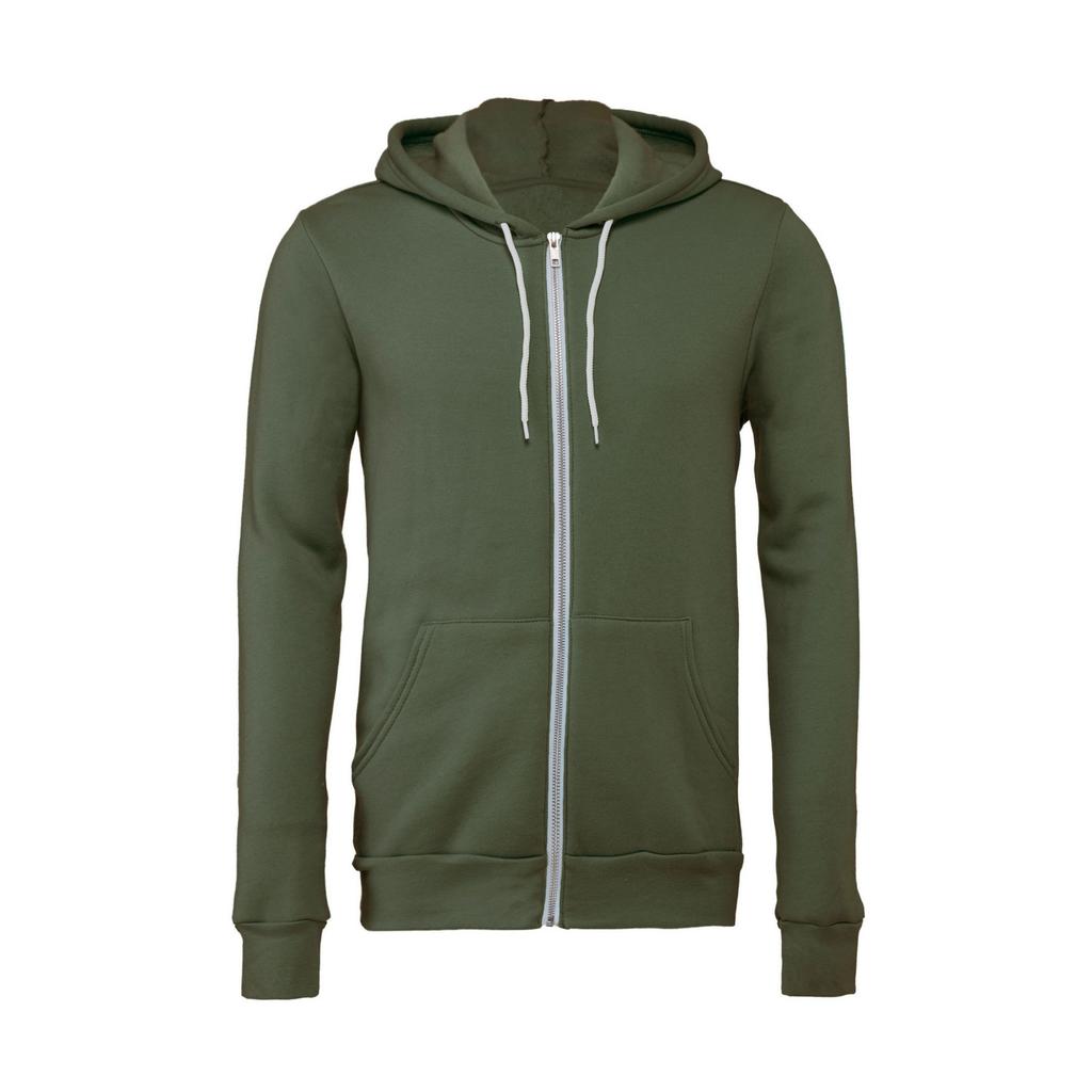 Bella + Canvas Unisex Adult Polycotton Full Zip Hoodie