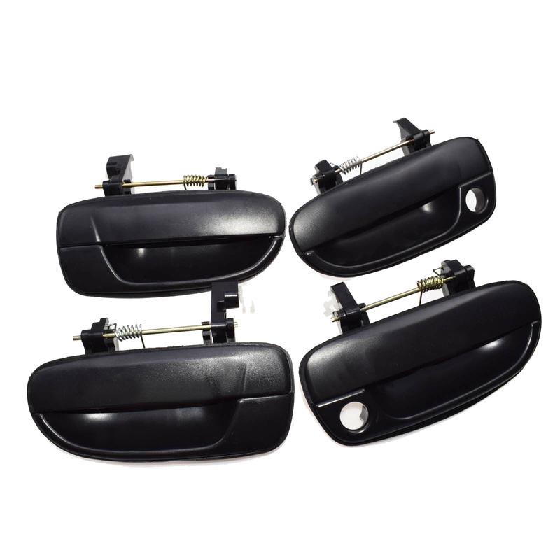 DT08 4PCS(Front Rear Left Right)Outer Outside Exterior Door Handle Black for Hyundai Accent 2000-2005 New