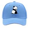 Cute Peeking Panda And Sitting Panda Illustration Sandwich Baseball Cap Sun Cap Outdoor Workouts Hat