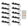 10 PCS LED Deck Light Kit 0.8W 304 Stainless Steel IP67 Waterproof Recessed LED Deck Lamp 90?265V