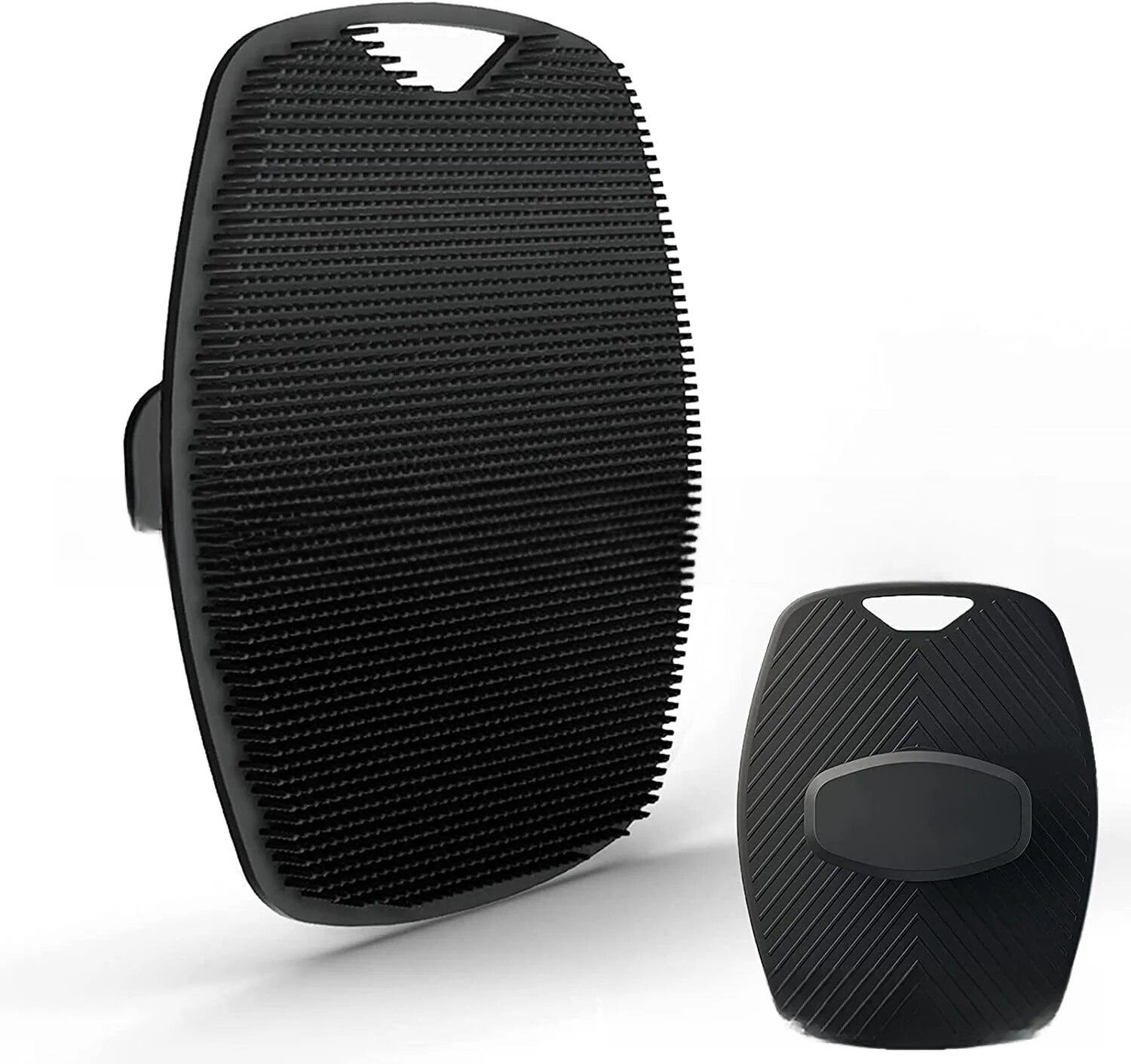 Exfoliating Silicone Bath Brush Portable Wall Mounted Shampoo Brush Bath Face Washing Cleaning Brush Bath Gadget