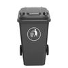 Outdoor Heavy-Duty Plastic Recycling Bin with Lid