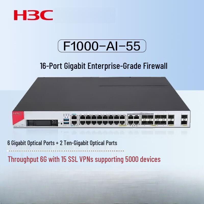 H3C F1000-AI-55 Gigabit Enterprise VPN Firewall Router
