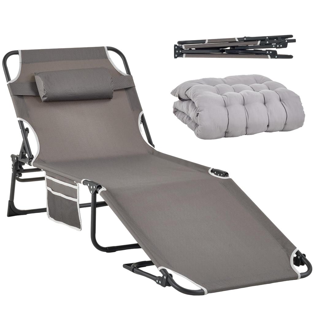 VECELO Faltbar für drinnen und draußen Einfach Outdoor Geeignet für alle Camping Kommt ohne Montage 190x68x30cm Bett, Faltbar, Verwendung, Bett, Bett,