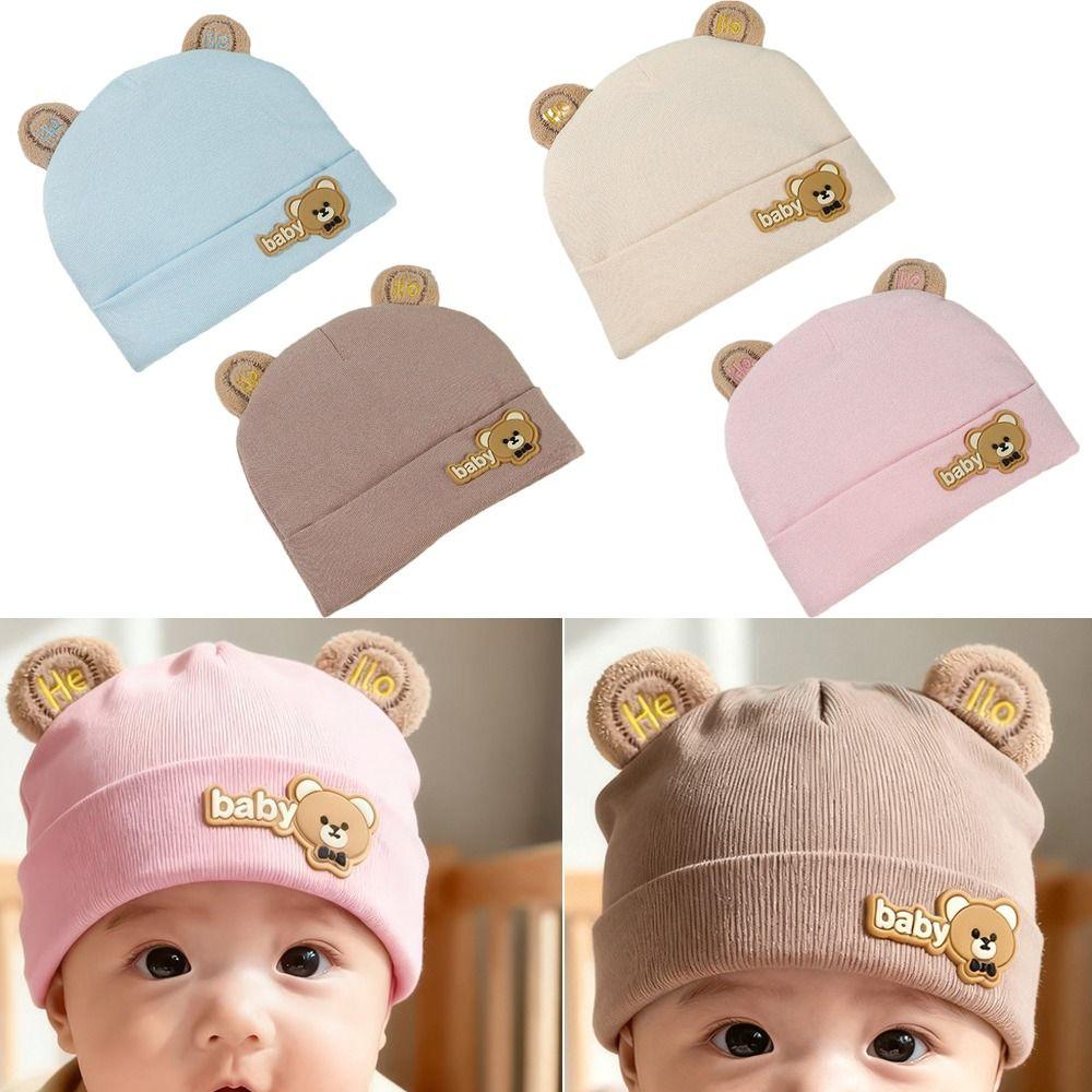 Winter Warm Bonnet Caps Thickened Beanie New Newborn Pullover Hat Outdoor