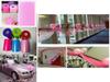 Bridal Vehicle Mesh Fabric With Wedding Flower Wraps For Elegant Car Styling