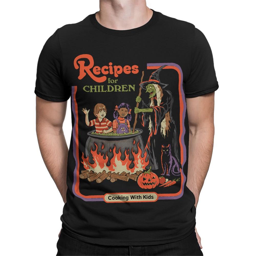 

Recipes For Children 80s Fun Cooking Themed T Shirt for #SR#T433 2XL