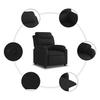 Relax Chair Black Fabric
