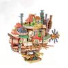 New Tonecheer Howl's Moving Castle Wooden Puzzle Building Blocks Diorama Model Kit Dollhouse Decoration 3D Wooden Birthday Gift