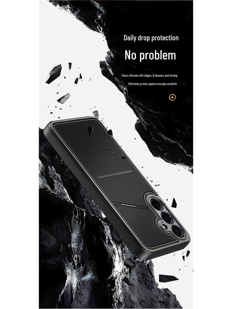 Samsung A15 Drop-proof Card Holder Case, A35 Full Coverage Back Cover