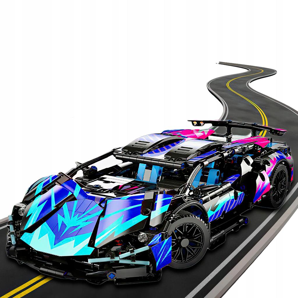 Mega Lamborghini Blocks Cyberpunk Blocks Set - 1314 Elements Perfect Gift