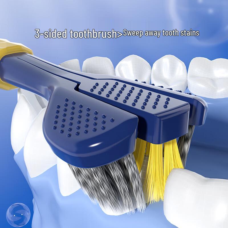 Triple Clean 3-Sided Soft Bristle Adult Toothbrush (6-Pack)