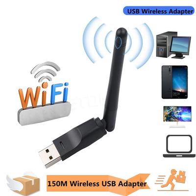 150Mbps MT7601 Bezdrátová síťová karta Mini USB WiFi adaptér LAN Wi-Fi přijímač Dongle Anténa 802.11 b/g/n pro PC Windows
