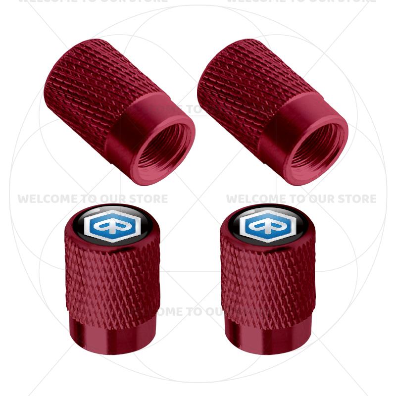 For Piaggio Emblem Vespa 250 300 MP3 Sprint Primavera 150 4Pcs Aluminum Motorcycle Tire Valve Caps Wheel Stem Air Dust Covers