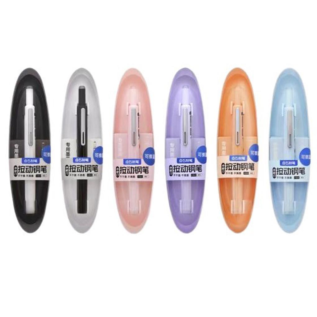 Fountain Writing 5 No Leakage Retractable Fountain Pen 0.38mm Ink For Fountain Leak-Free Clear Ink Retractable
