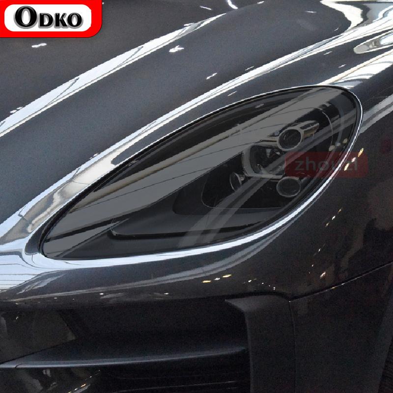 Per Porsche Macan 2018 Faro Auto Tinta Nero Pellicola Protettiva Vinile Fanale Posteriore Trasparente TPU Adesivo Accessori