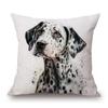 Jack Russell Yorkshire Labrador Dachshund Poodle Dalmatian Pet Dog Poster Art Cushion Cover Pillow Case