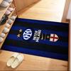 Inter Milan Area Rug Design For Kitchen Game Room Living Rooms Hallway Antislip Carpet Anime Office Decor Perfect Gift For Valentine'S Wedding Birthda