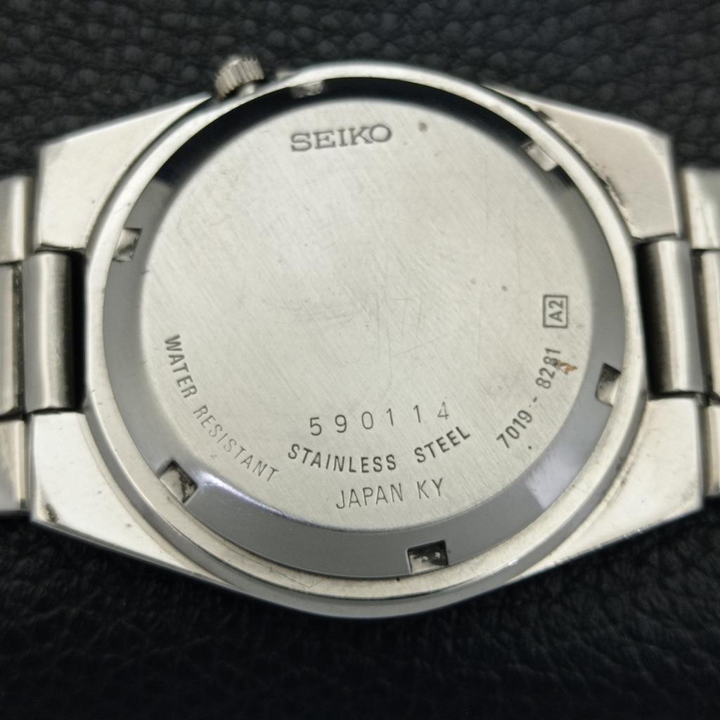 GENUINE VINTAGE SEIKO 5 AUTOMATIC 7019A JAPAN MENS FERRARI DIAL WATCH a701600-5 R206b-a701600