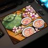 1PC XS Tea Mouse Pad with Stitched Edge Gaming Mousepad Small Non-Slip Rubber Base Washable Portable for Office Home 450x400mm