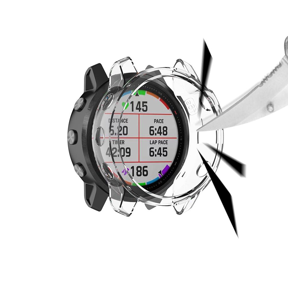 Soft TPU Case Cover for Garmin Fenix6S Shockproof Protective Case Frame