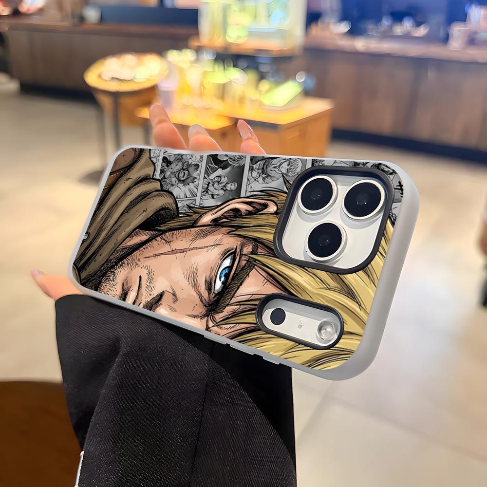V-Vinland SagaS Hot Anime Phone Case For IPhone 17 Air 16 E 15 14 Plus 13 12 11 Pro Max Jelly 2 In 1 Protective Case
