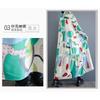 Loose and Thin Fashion Long-sleeved Printed Mid-length Dresses