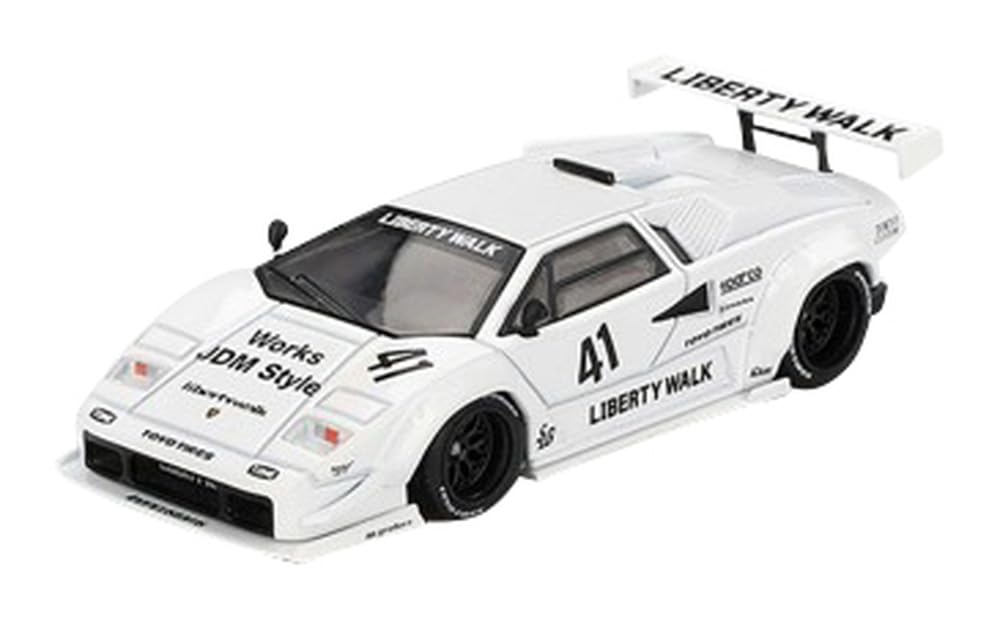 

MINI GT Scale Lamborghini Countach Tokyo Auto Salon 2024 White Finished Product 1/64 LB-WORKS (Left-Hand Drive) MGT00966-BL
