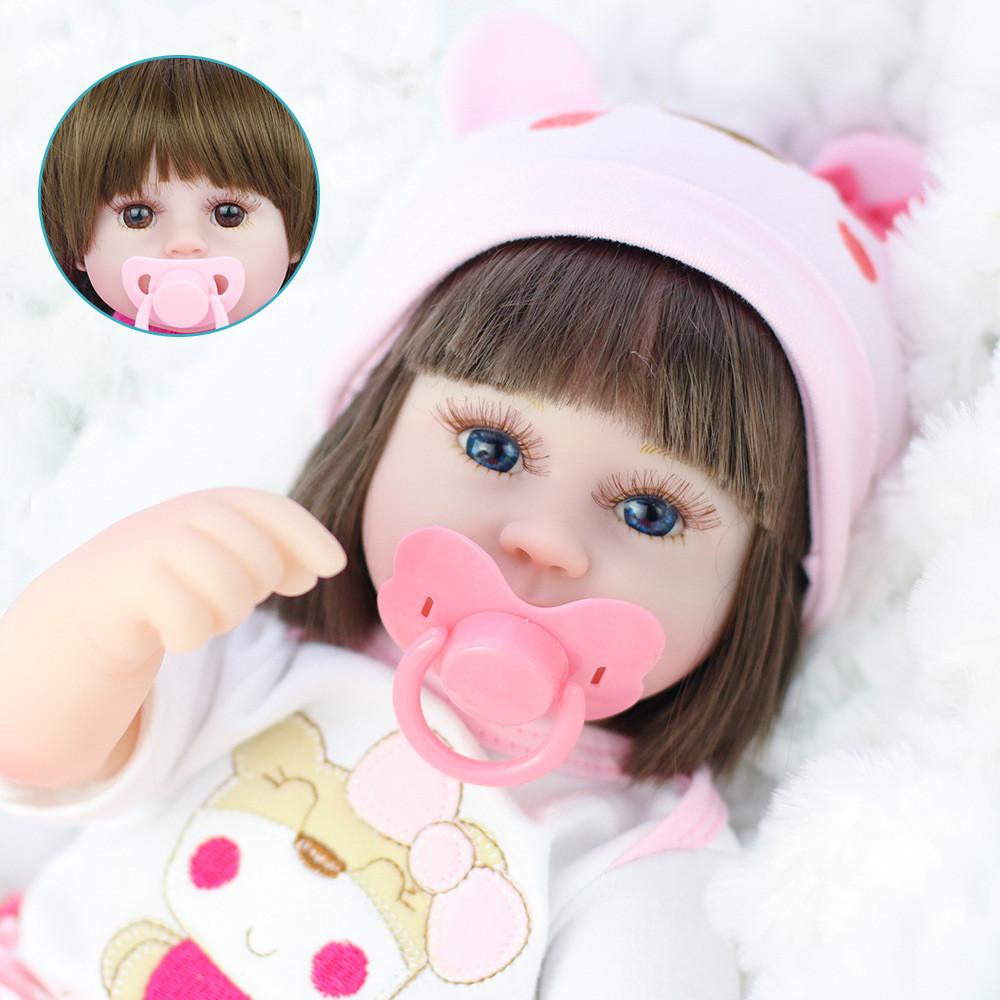 Baby Reborn Doll 42cm Soft Silicone Baby Toy For Kids Play And Educational Use
