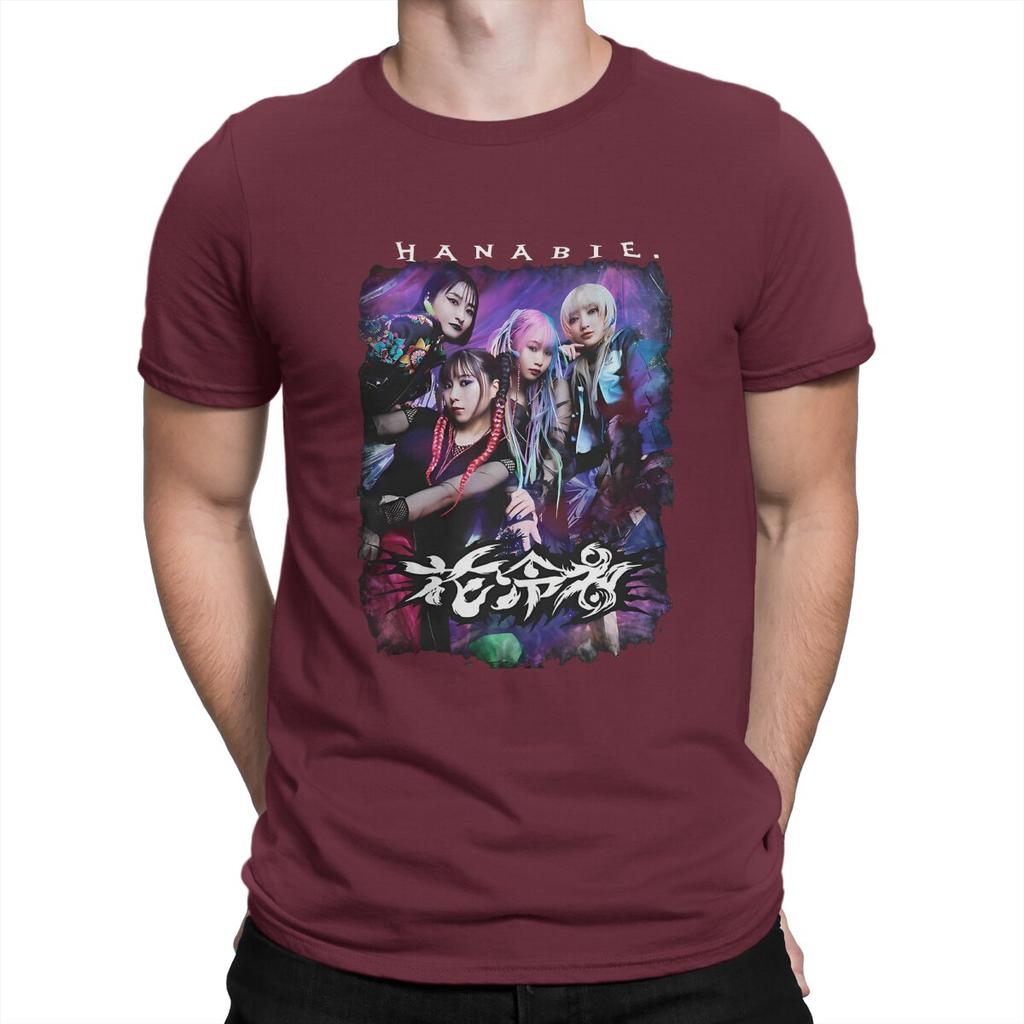BAND Men TShirt Hanabie Crewneck Short Sleeve Fabric T Shirt Funny High Quality Birthday Gifts