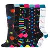 7 Pairs Compression Stockings Fit Running Unisex Nurses Flight Travel Leg Pressure Compress High Quality Socks