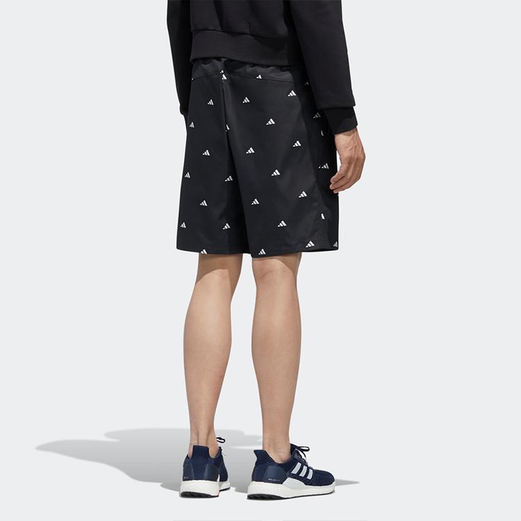 Adidas Shorts with Full Print Logo Men Shorts Black GJ5107