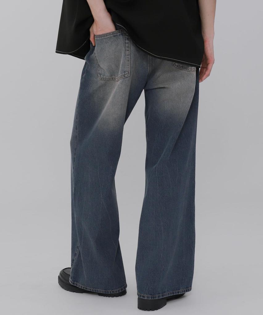 WEGO Flared Denim Size Perfect for Fall and and as a Gift Men's Pants, M, Medium-Dark Denim, Streetwear, Winter,