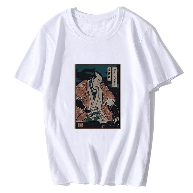 Dj Samurai Funny Black T-shirt Men T Shirt Fashion Cotton Shirts Summer O-neck Tshirt Cool Tees Tops Harajuku Fashion Streetwear