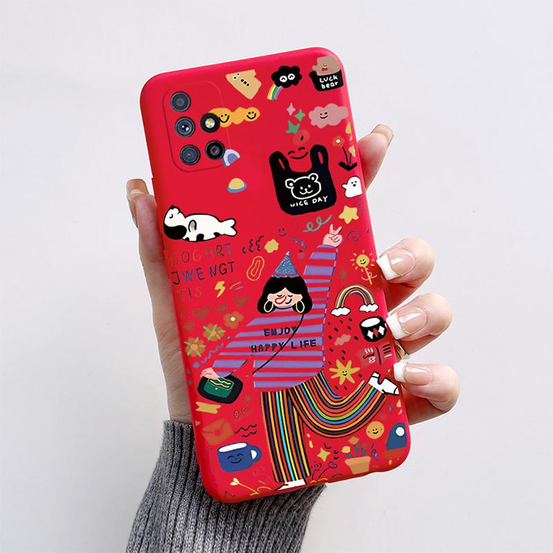 For Samsung Galaxy M51 Case SM-M515F 6.7'' Cute Cartoon Cat Fox Back Cover Soft Silicone Phone Case For Samsung M51 M 51 Fundas