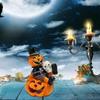 Halloween Skull Pumpkin Lamp Halloween Lantern Pumpkin Led Light Led Flickering Flameless Light Pumpkin Tealight For Landscape
