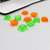 20 Stück Transparente Leere Tastenkappen Set 1U 1X XDA Profil Kristall Durchscheinende Tastenkappen für Mechanische Tastatur